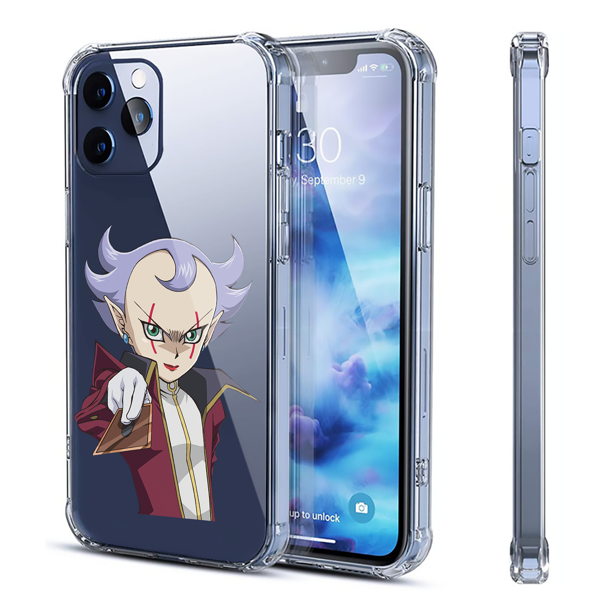 （画像用） 遊☆戯☆王 Yu-Gi-Oh! 【iPhone 12シリーズ対応】透明スマホケース（クリアソフトケース）